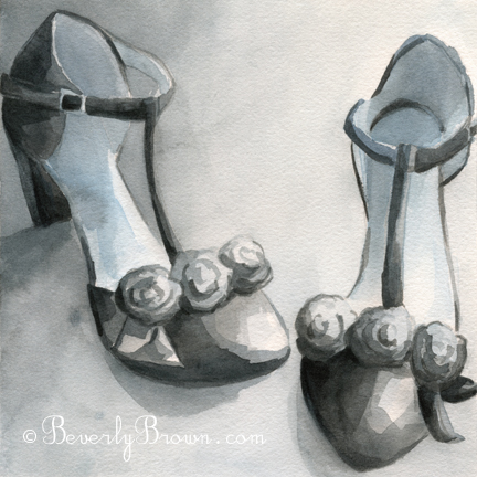 paintings of shoes for sale|Beverly Brown Artist