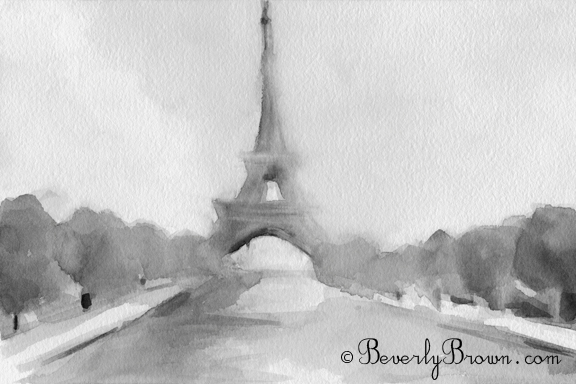 eiffel tower paintings for sale |Beverly Brown Artist