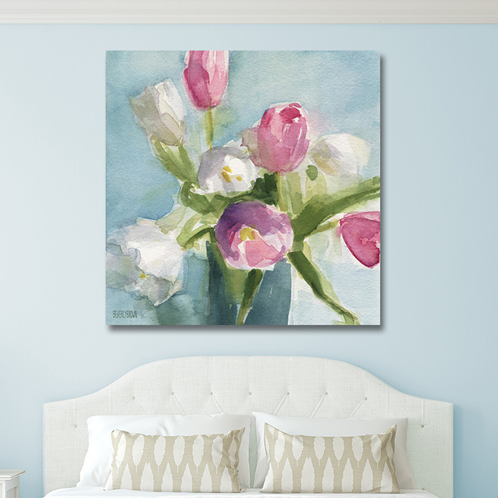 Shabby Chic Bouquet Canvas Wall Art