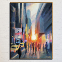 Midtown Manhattan Sunset New York City Art Print Canvas