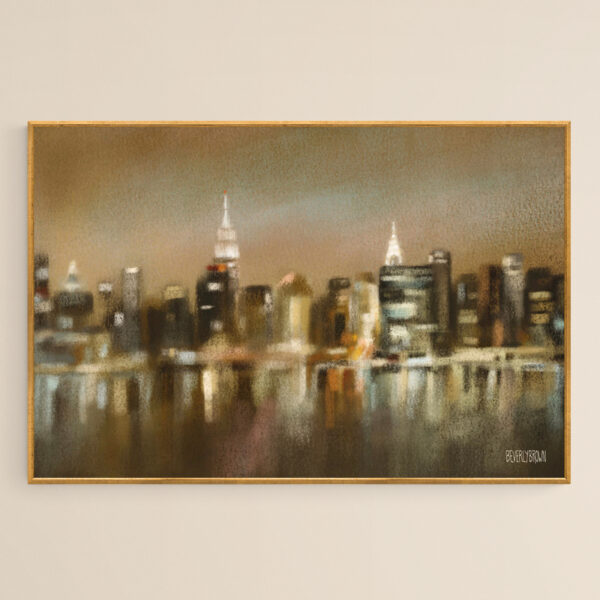 Luminous New York Skyline - Giclée Print
