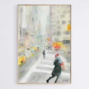 New York Winter 57th Street - Giclée Print
