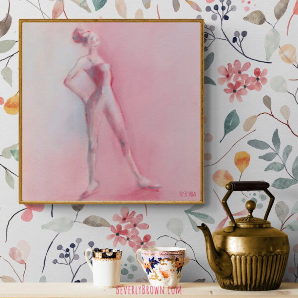 Rosy Pink Ballerina - Giclée Print - Image 2