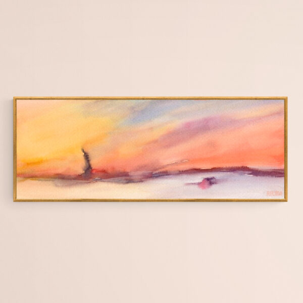Statue of Liberty at Sunset - Giclée Print