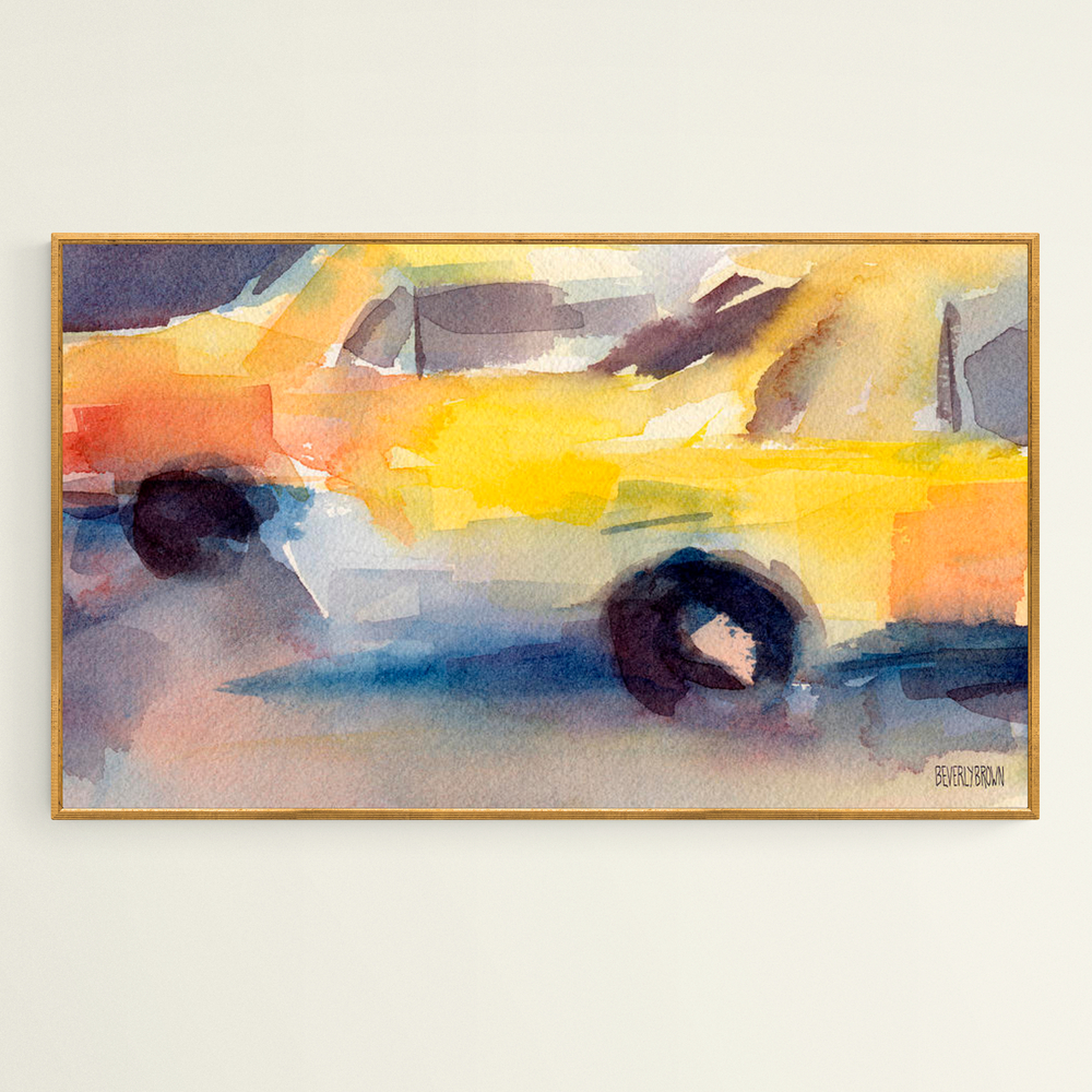 Taxi Cabs NYC - Giclée Print - Beverly Brown Artist