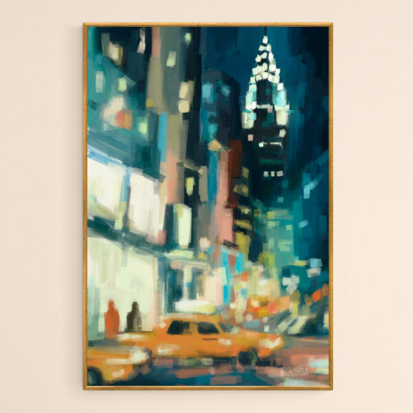 View Across 42nd Street New York City  - Giclée Print