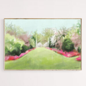 Azaleas and Cherry Blossoms Brooklyn Botanic Garden - Giclée Print