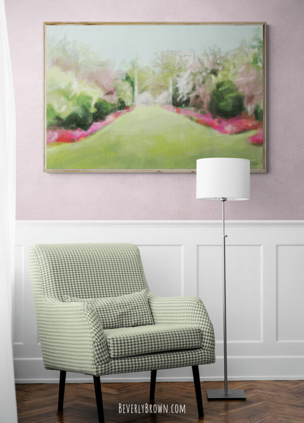 Azaleas and Cherry Blossoms Brooklyn Botanic Garden - Giclée Print - Image 2