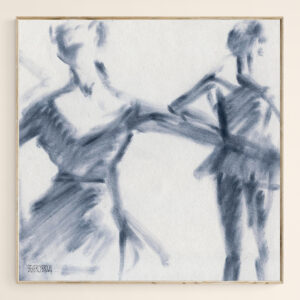 Ballet Sketch Two Dancers Gaze - Giclée Print