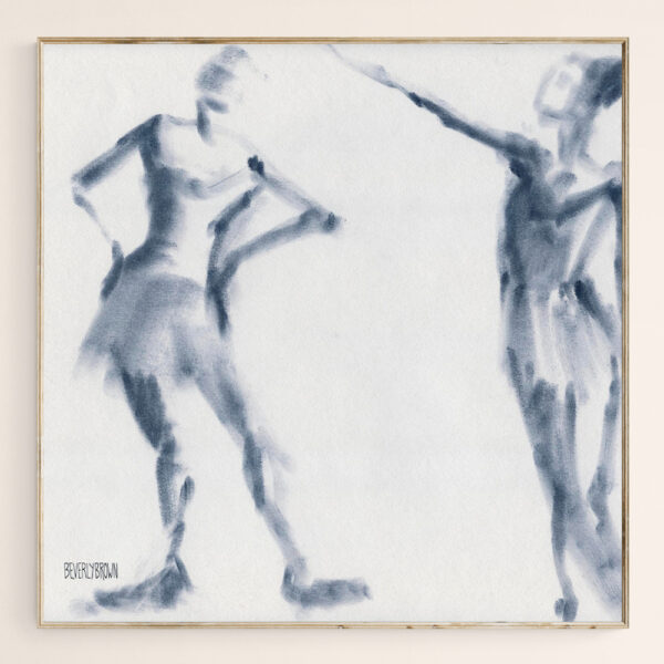 Ballet Sketch Two Dancers Shift - Giclée Print