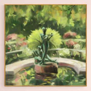 Burnett Fountain Conservatory Garden Central Park NYC - Giclée Print