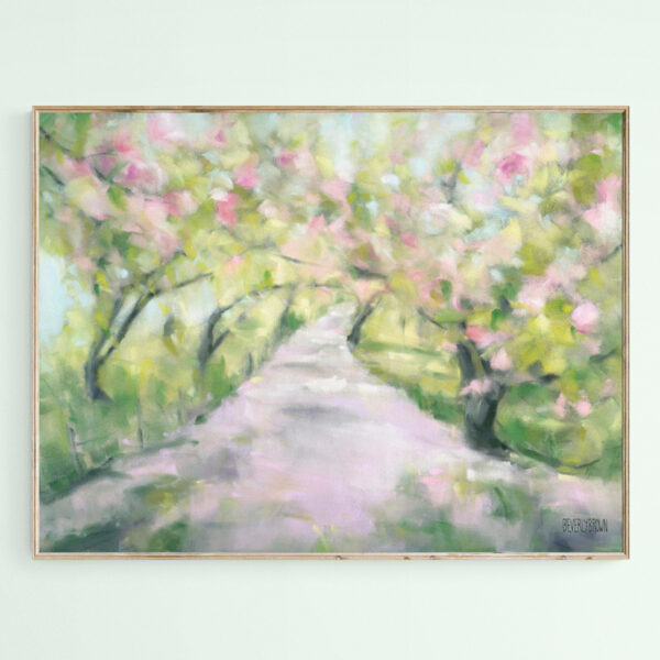 Cherry Blossom Bridle Path Central Park - Giclée Print
