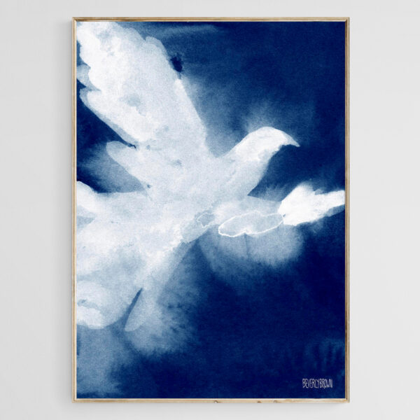 Dove Watercolor Painting of Birds - Giclée Print
