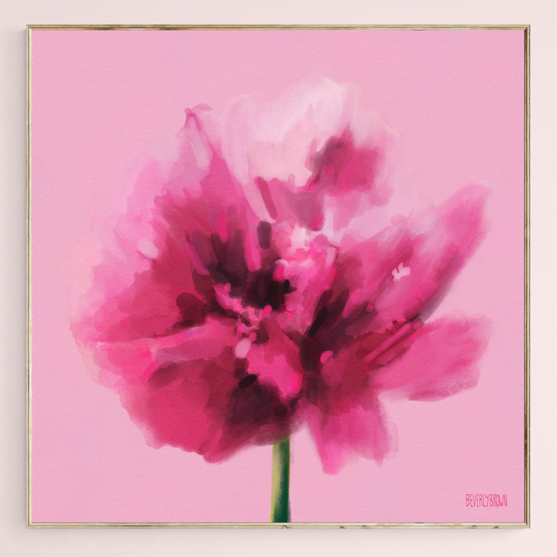 Carnation flowers Painting on Canvas For Sale