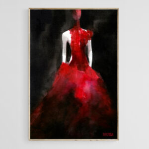 Inspired by Alexander McQueen Fashion Illustration - Giclée Print