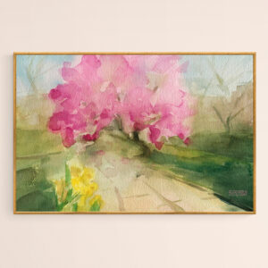 Magnolia Tree Central Park Watercolor - Giclée Print