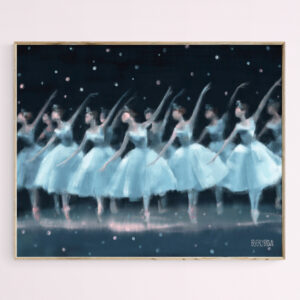Nutcracker Ballet Waltz of the Snowflakes - Giclée Print