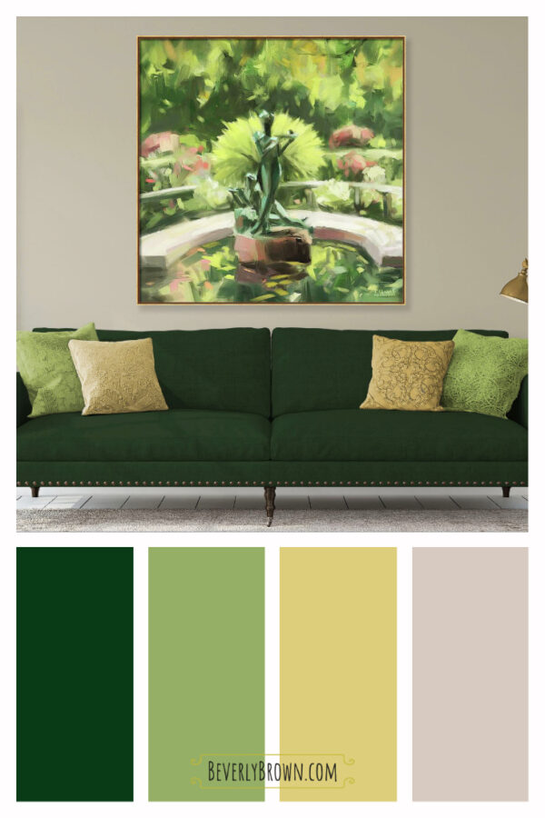 Burnett Fountain Conservatory Garden Central Park NYC - Giclée Print - Image 2
