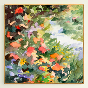 Path Monets Garden Watercolor Paintings of France - Giclée Print