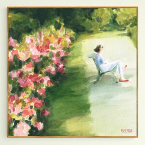 Peonies and Red Shoes Parc de Bagatelle - Giclée Print