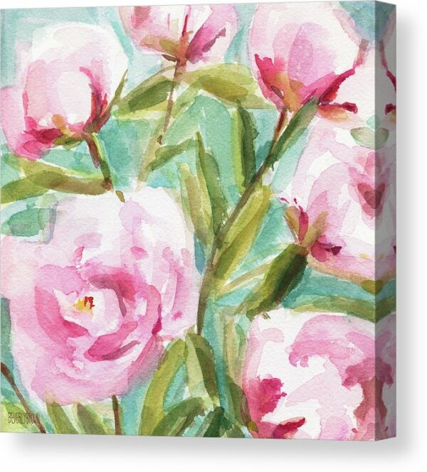 Pink Peony Branches - Giclée Print - Image 4