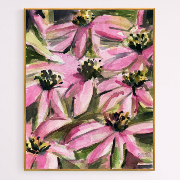 Purple Coneflowers - Giclée Print