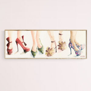 Spring Shoes Watercolor Fashion Illustration - Giclée Print