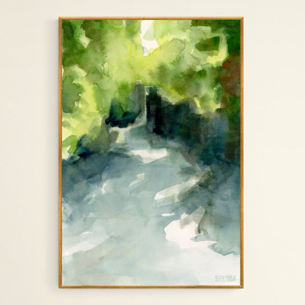 Sunlight and Foliage Conservatory Garden Central Park - Giclée Print