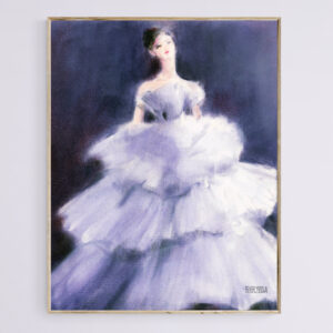 The Lilac Evening Dress - Giclée Print