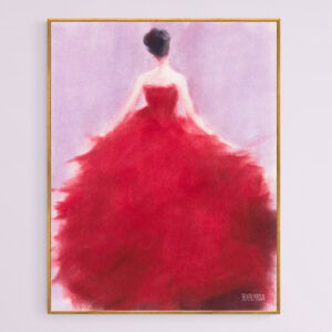 The Red Evening Dress - Giclée Print