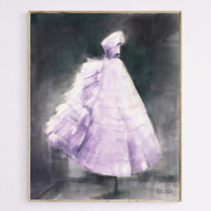 Vintage Chic Lavender and Gray - Giclée Print