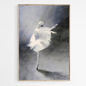 Watercolor Ballerina Painting - Giclée Print
