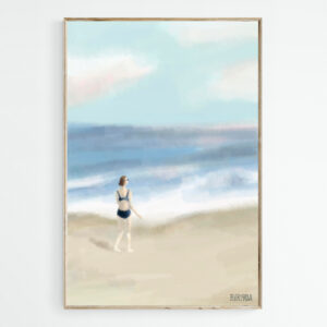 Woman by the Sea - Giclée Print