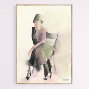 Woman in a Cloche Hat - Giclée Print