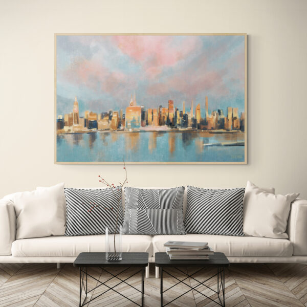 Midtown New York Skyline Morning Light - Giclée Print - Image 3