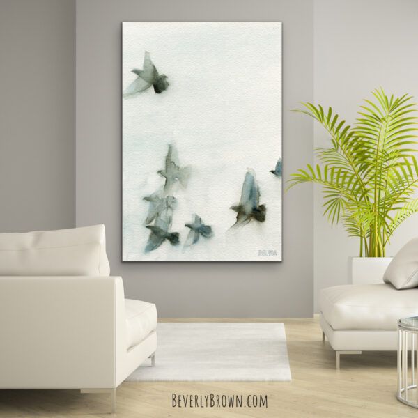 A Flock of Pigeons 1 - Giclée Print - Image 2