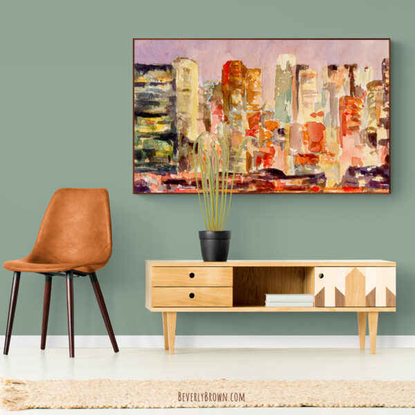 Midtown Manhattan Skyline at Dusk - Giclée Print - Image 2