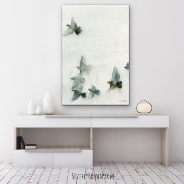 A Flock of Pigeons 1 - Giclée Print - Image 3