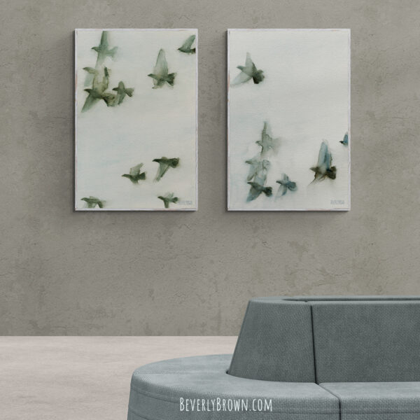 A Flock of Pigeons 1 - Giclée Print - Image 4