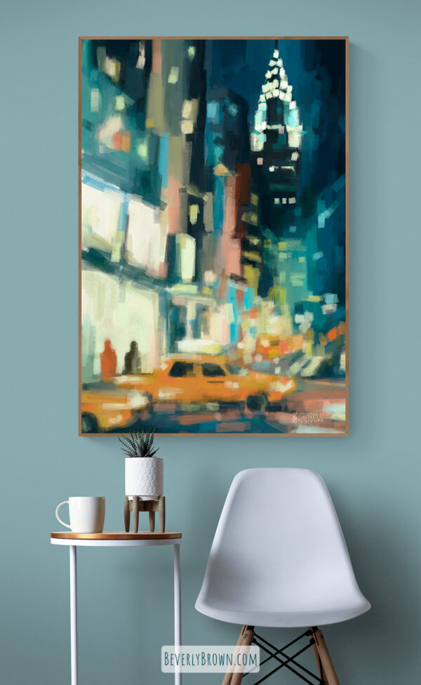 View Across 42nd Street New York City  - Giclée Print - Image 3